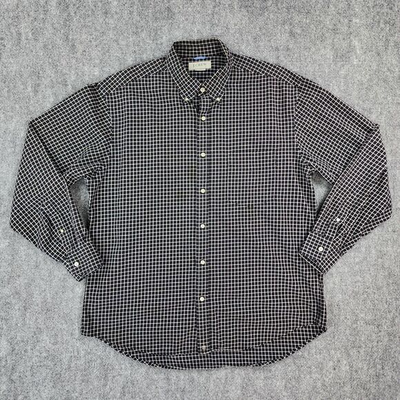 J Crew Shirt Mens Large Black White Check Long Sleeve Casual Button Down Preppy - Picture 2 of 15